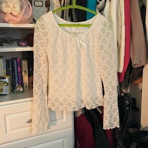 White lace top